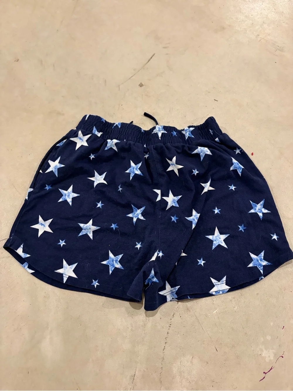 Trixxi Girl Navy Blue Star Print Top